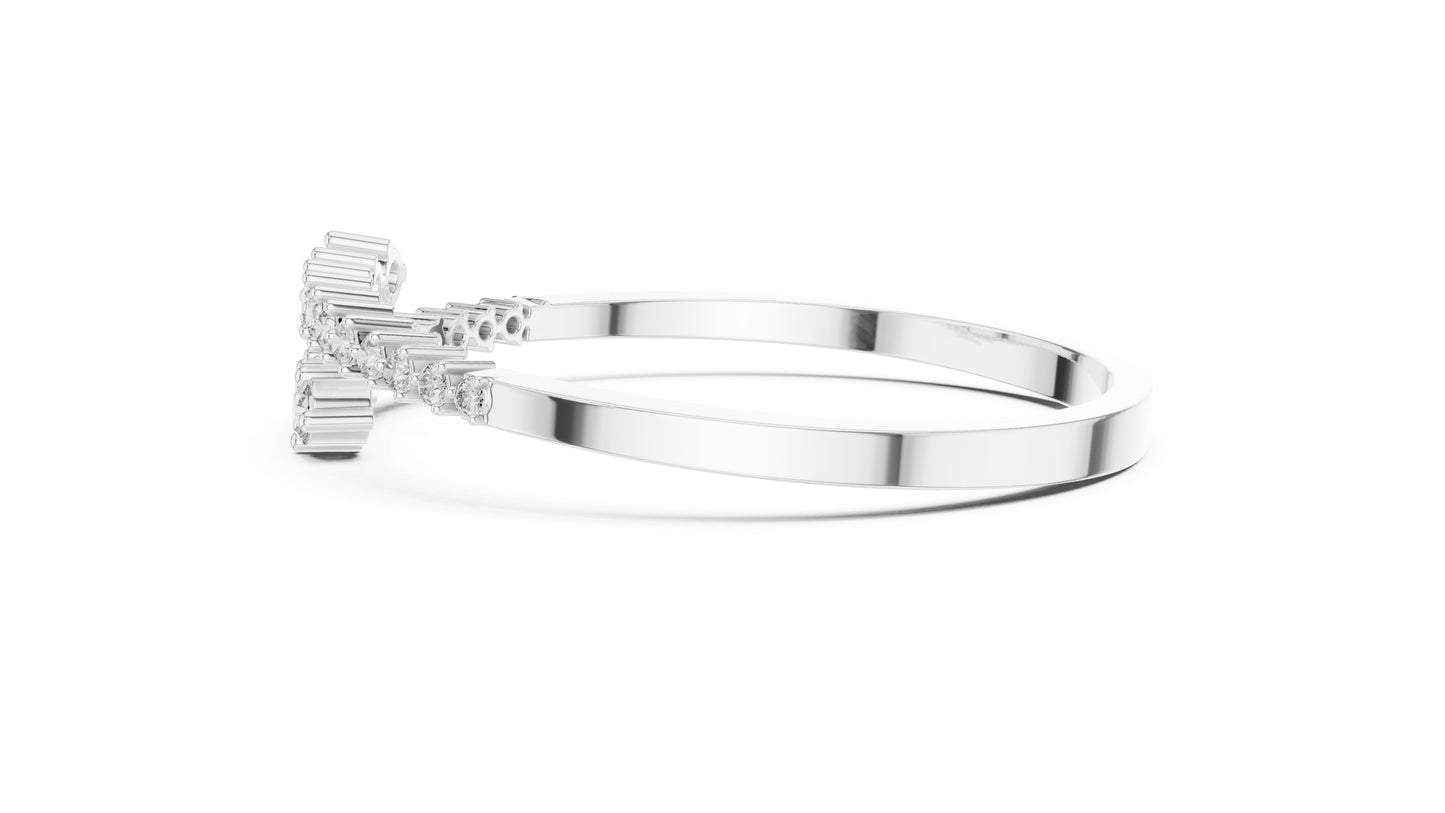 18k Rose Gold Round Lab-Grown Diamond Bridal Bracelet for Women | Pure Carat
