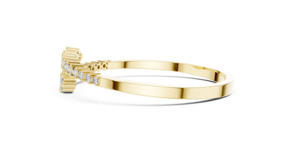18k Rose Gold Round Lab-Grown Diamond Bridal Bracelet for Women | Pure Carat