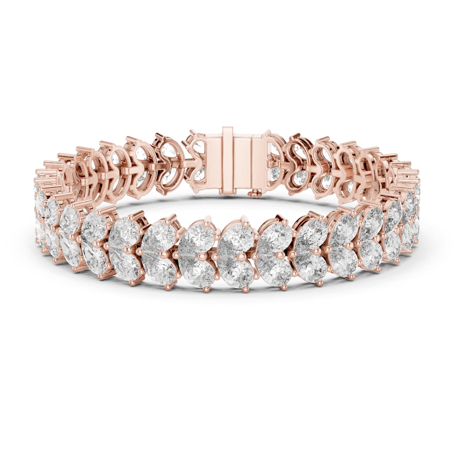 18k Yellow Gold Pear Lab-Grown Diamond Everyday Wear Bracelet for Women | Pure Carat