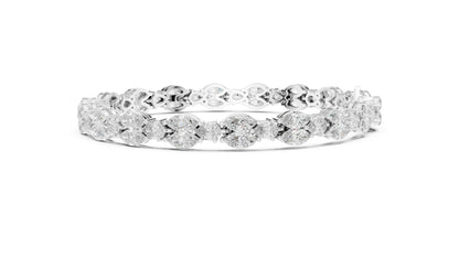 14k Rose Gold Pear/Marquise Lab-Grown Diamond Anniversary Bracelet for Women | Pure Carat