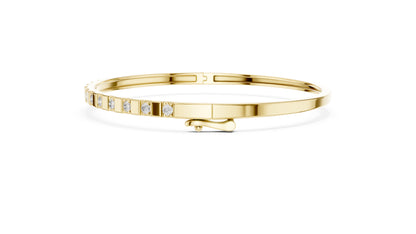 14k White Gold Round Lab-Grown Diamond Office Wear Bracelet | Pure Carat