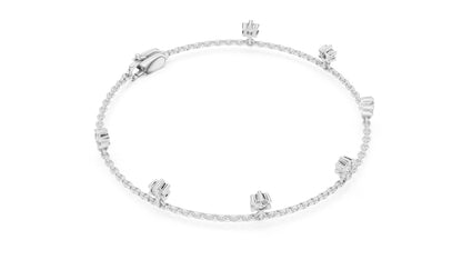 14k Yellow Gold Round Lab-Grown Diamond Everyday Wear Bracelet for Women | Pure Carat