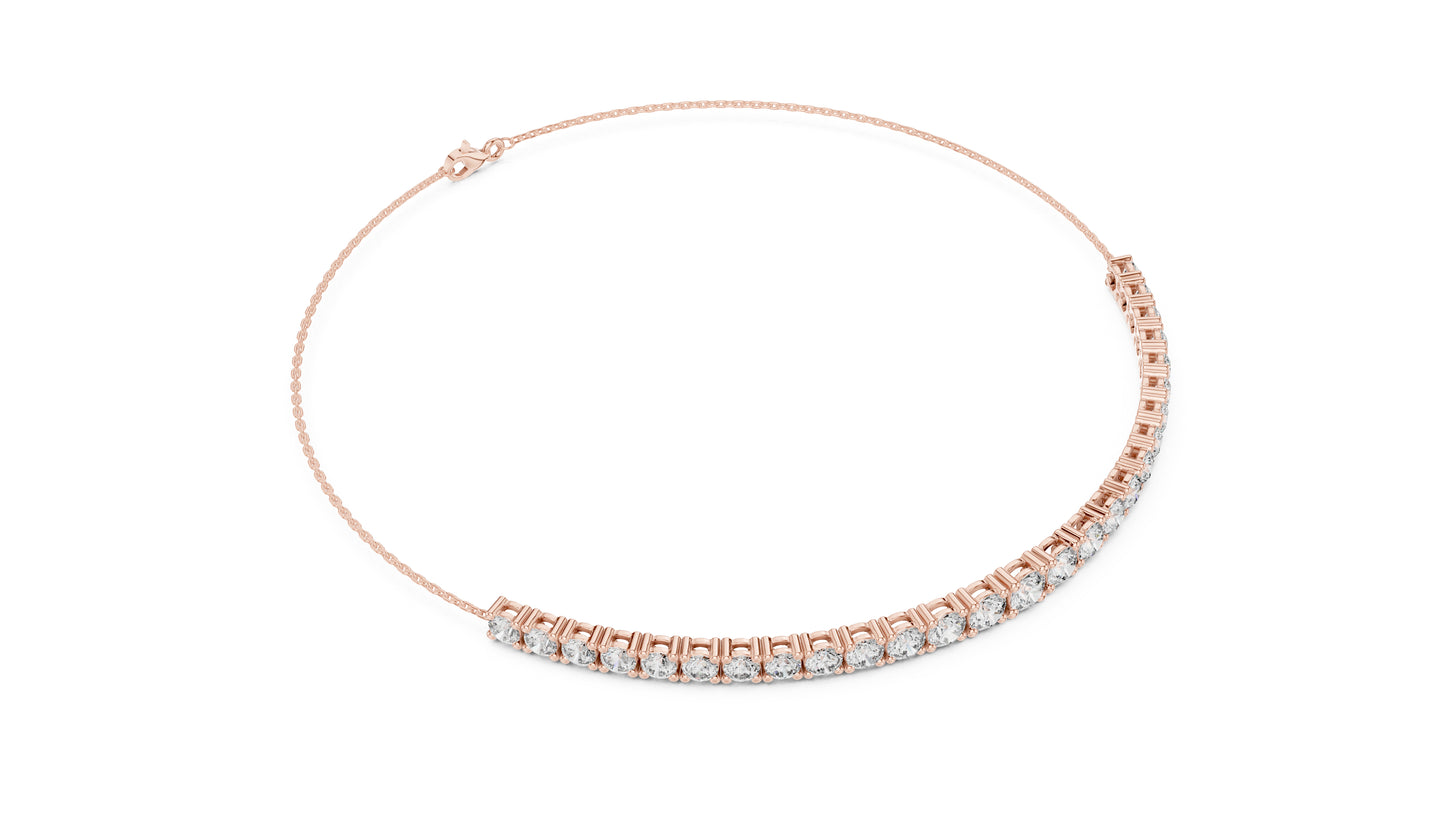 14K Yellow Gold Round Cut Lab-Grown Diamond Bracelet for Women – Pure Carat