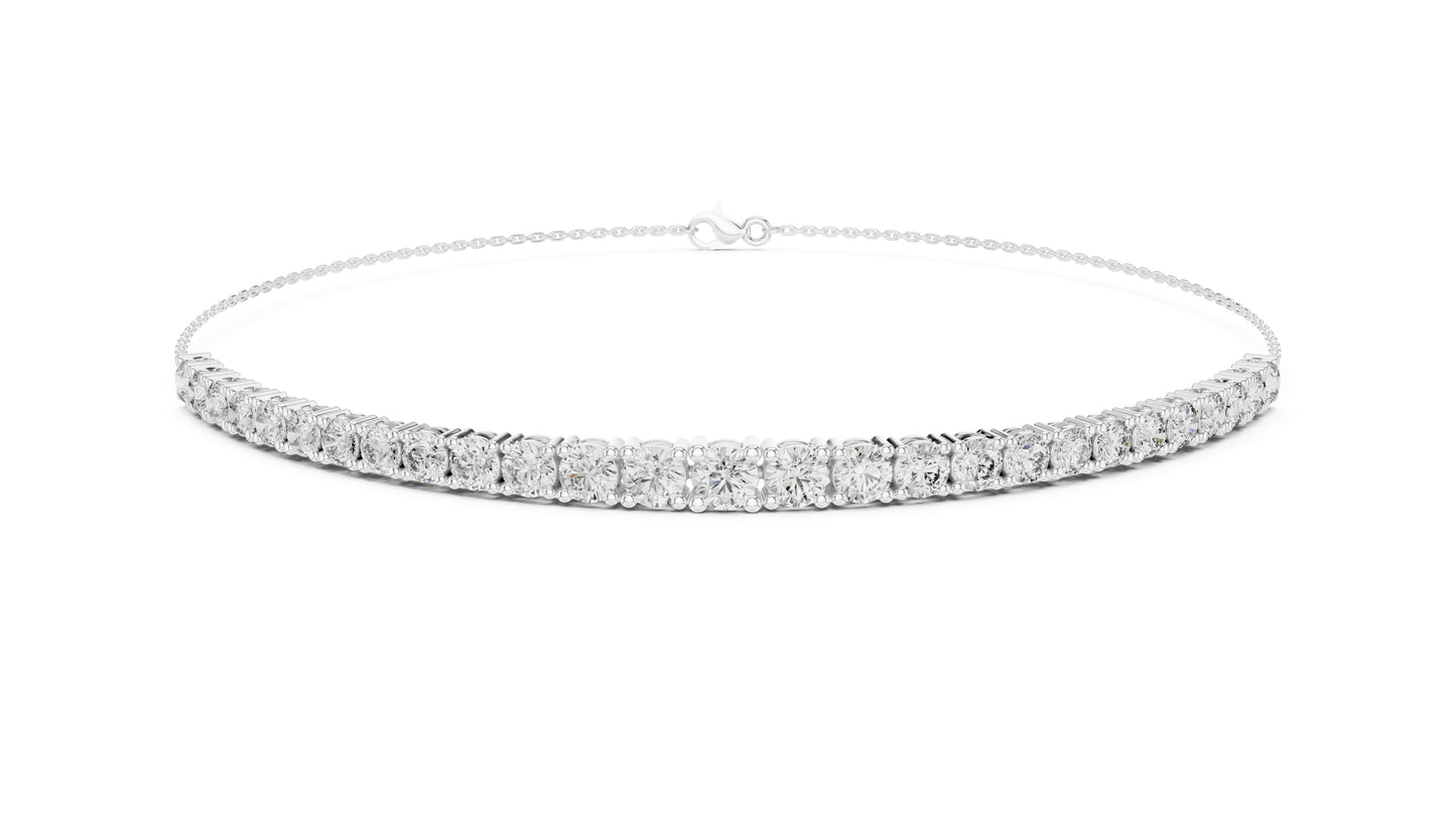 14K Yellow Gold Round Cut Lab-Grown Diamond Bracelet for Women – Pure Carat