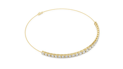14K Yellow Gold Round Cut Lab-Grown Diamond Bracelet for Women – Pure Carat