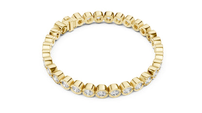 18k White Gold Round Lab-Grown Diamond Anniversary Gift Bracelet | Pure Carat