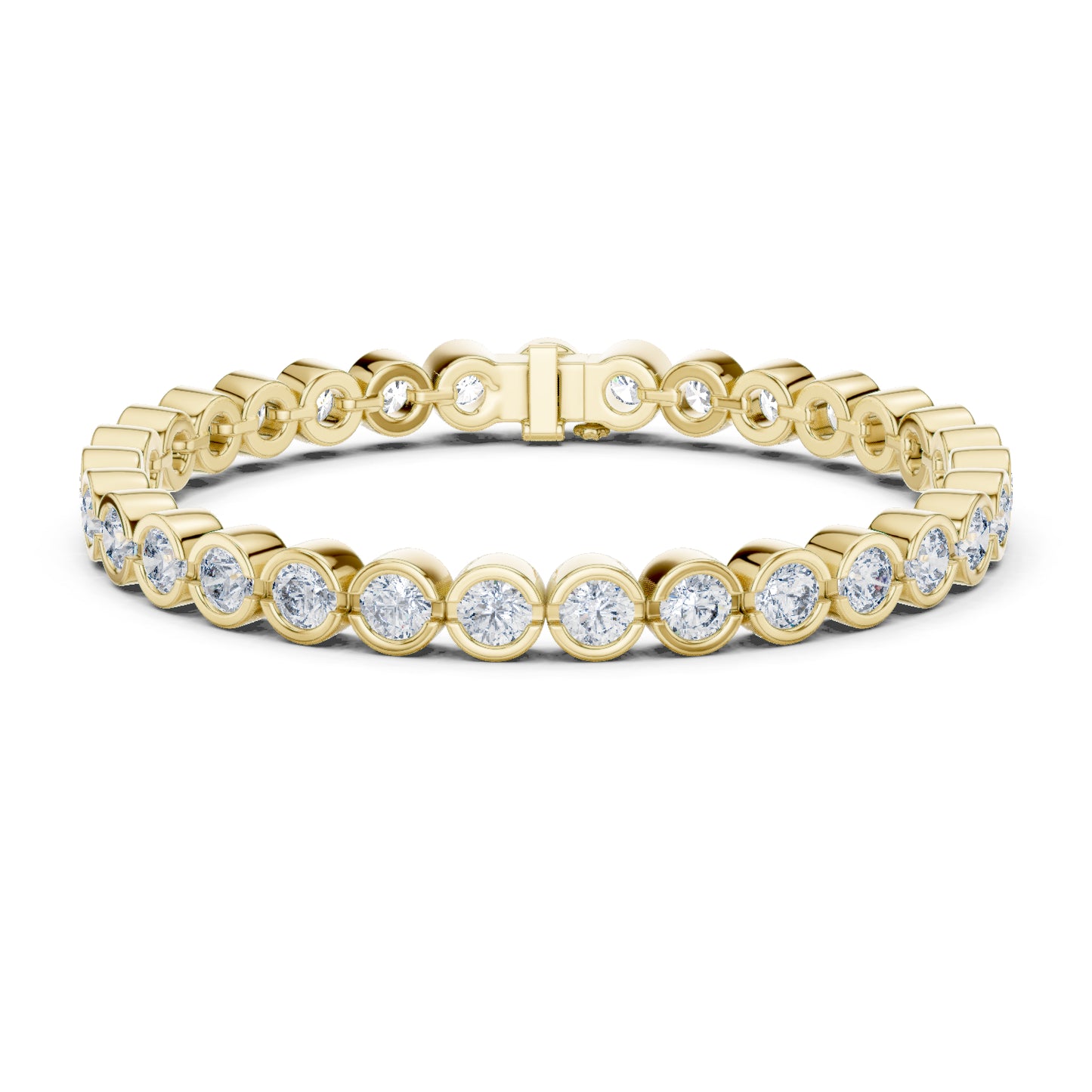 18k White Gold Round Lab-Grown Diamond Anniversary Gift Bracelet | Pure Carat