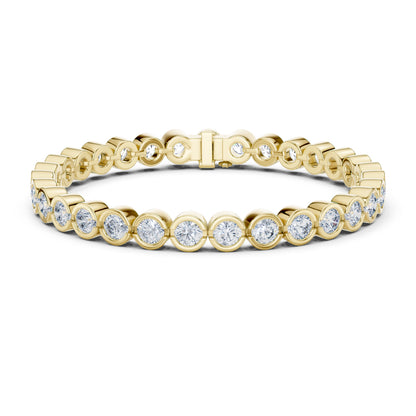18k White Gold Round Lab-Grown Diamond Anniversary Gift Bracelet | Pure Carat