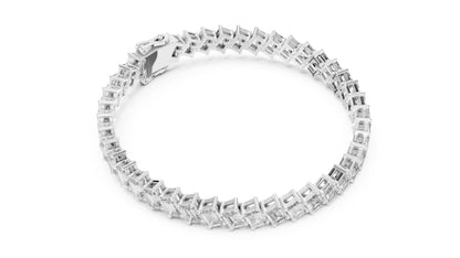 14k Rose Gold Emerald Lab-Grown Diamond Office Wear Bracelet for Women | Pure Carat