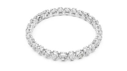 14k White Gold Cushion Lab-Grown Diamond Bridal Bracelet for Women | Pure Carat