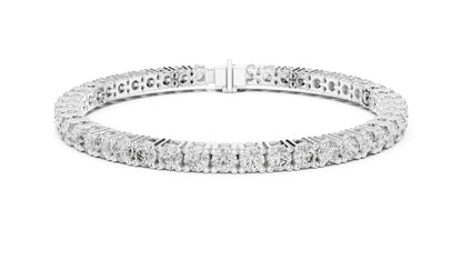 14k Yellow Gold Round Lab-Grown Diamond Engagement Bracelet for Women | Pure Carat