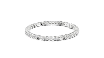 14k Yellow Gold Round Lab-Grown Diamond Engagement Bracelet for Women | Pure Carat