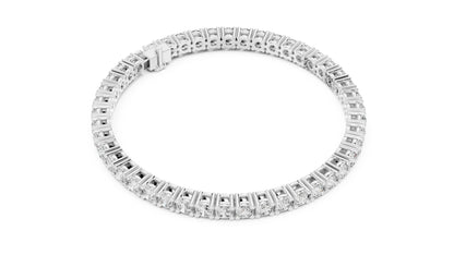 14k Yellow Gold Round Lab-Grown Diamond Engagement Bracelet for Women | Pure Carat