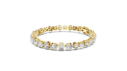 14k Rose Gold Oval Lab-Grown Diamond Everyday Wear Bracelet for Women | Pure Carat