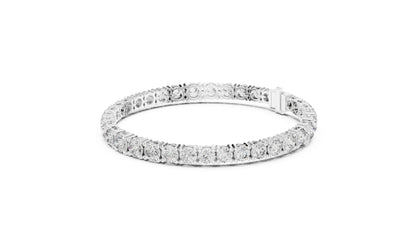 Women’s Wedding Bracelet in 18K Rose Gold – Round Lab-Grown Diamond Design - Pure Carat