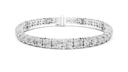 Women’s Wedding Bracelet in 18K Rose Gold – Round Lab-Grown Diamond Design - Pure Carat
