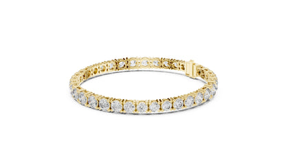 Women’s Wedding Bracelet in 18K Rose Gold – Round Lab-Grown Diamond Design - Pure Carat
