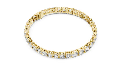 Women’s Wedding Bracelet in 18K Rose Gold – Round Lab-Grown Diamond Design - Pure Carat