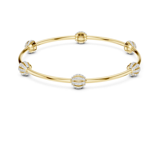 14K Yellow Gold Round Lab-Grown Diamond Bracelet for Women | Wedding Wear | Pure Carat