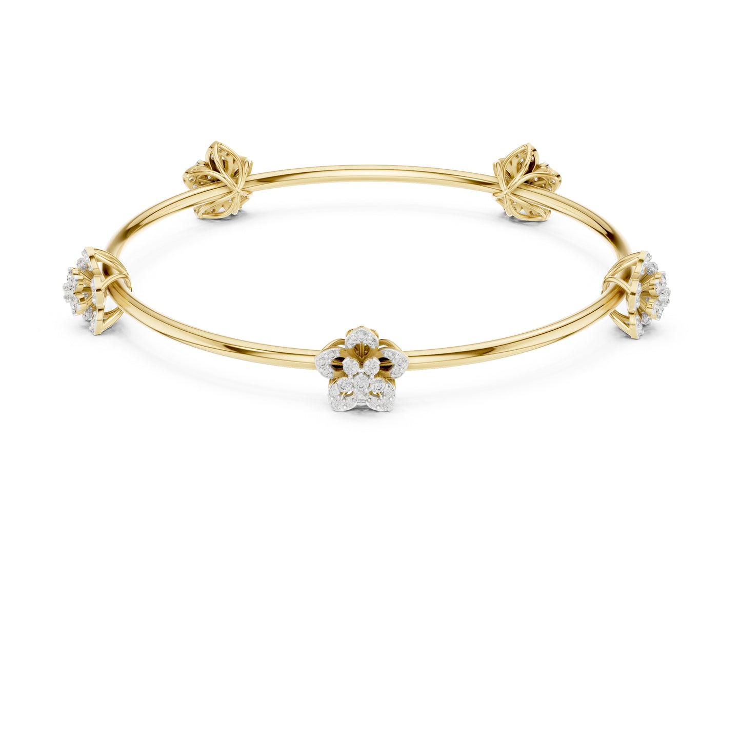 18K White Gold Round Lab-Grown Diamond Bracelet for Women | Office Wear | Pure Carat