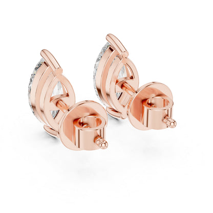 14K Yellow Gold Women’s Marquise Lab-Grown Diamond Earrings | Pure Carat