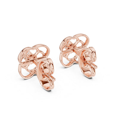 18K White Gold Round Lab-Grown Diamond Stud Earrings for Women | Anniversary Gift | Pure Carat