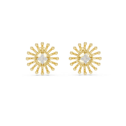 18K Yellow Gold Round Lab-Grown Diamond Earrings for Women | Anniversary Gift | Pure Carat