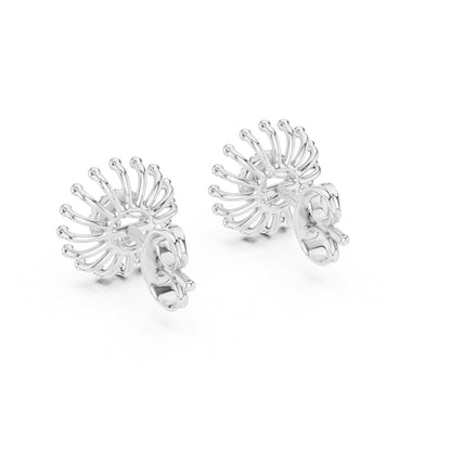 18K Yellow Gold Round Lab-Grown Diamond Earrings for Women | Anniversary Gift | Pure Carat
