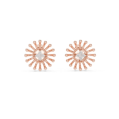 18K Yellow Gold Round Lab-Grown Diamond Earrings for Women | Anniversary Gift | Pure Carat