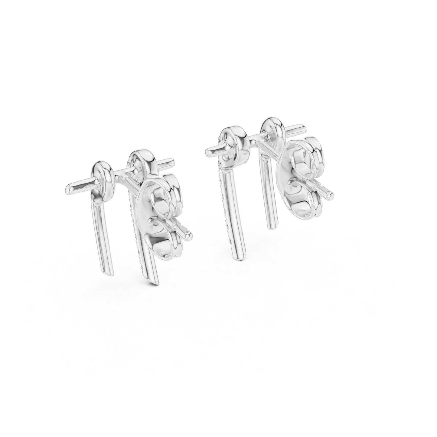14K Rose Gold Round Lab-Grown Diamond Earrings for Women | Party Wear | Pure Carat