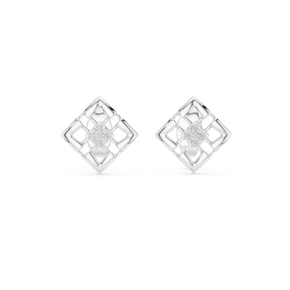 14K Yellow Gold Round Lab-Grown Diamond Stud Earrings for Women | Everyday Wear | Pure Carat