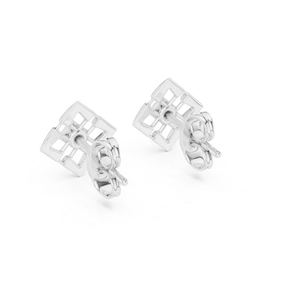 14K Yellow Gold Round Lab-Grown Diamond Stud Earrings for Women | Everyday Wear | Pure Carat