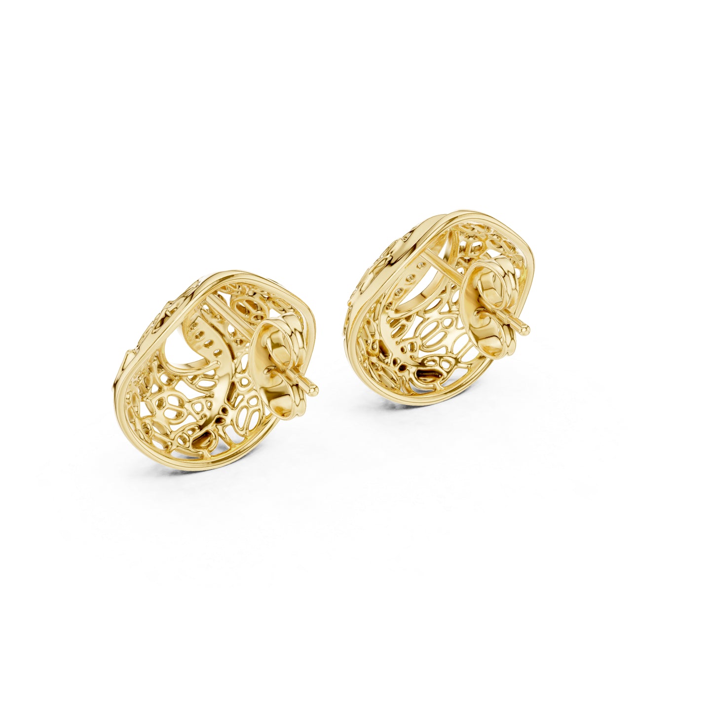 18K Rose Gold Round Lab-Grown Diamond Drop Earrings for Women | Bridal Wear | Pure Carat