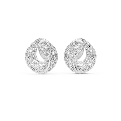 18K Rose Gold Round Lab-Grown Diamond Drop Earrings for Women | Bridal Wear | Pure Carat