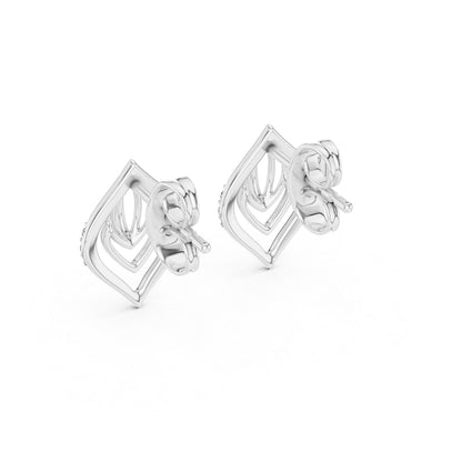14K Yellow Gold Round Lab-Grown Diamond Earrings for Women | Engagement Wear | Pure Carat
