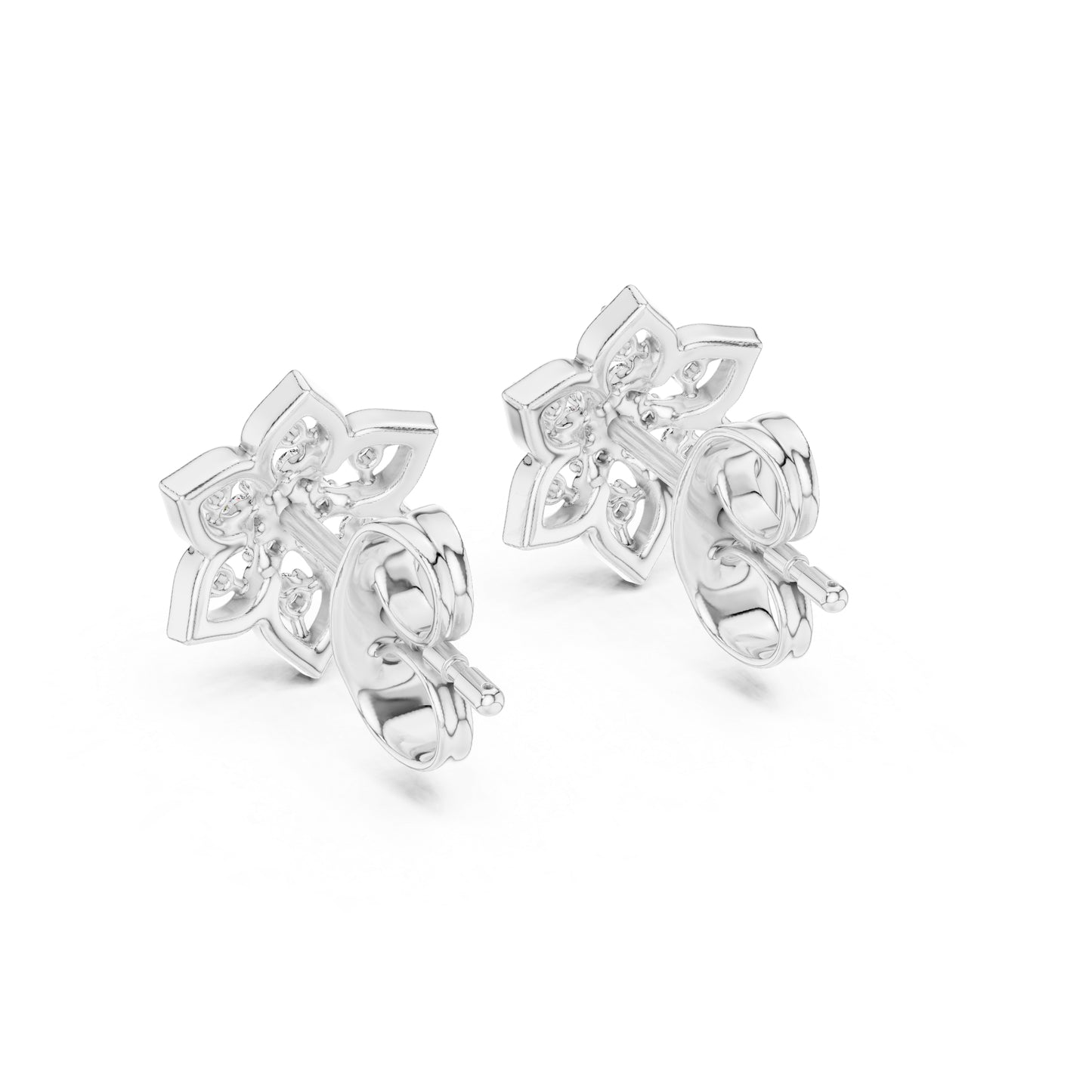 14K Rose Gold Round Lab-Grown Diamond Drop Earrings for Women | Wedding Wear | Pure Carat