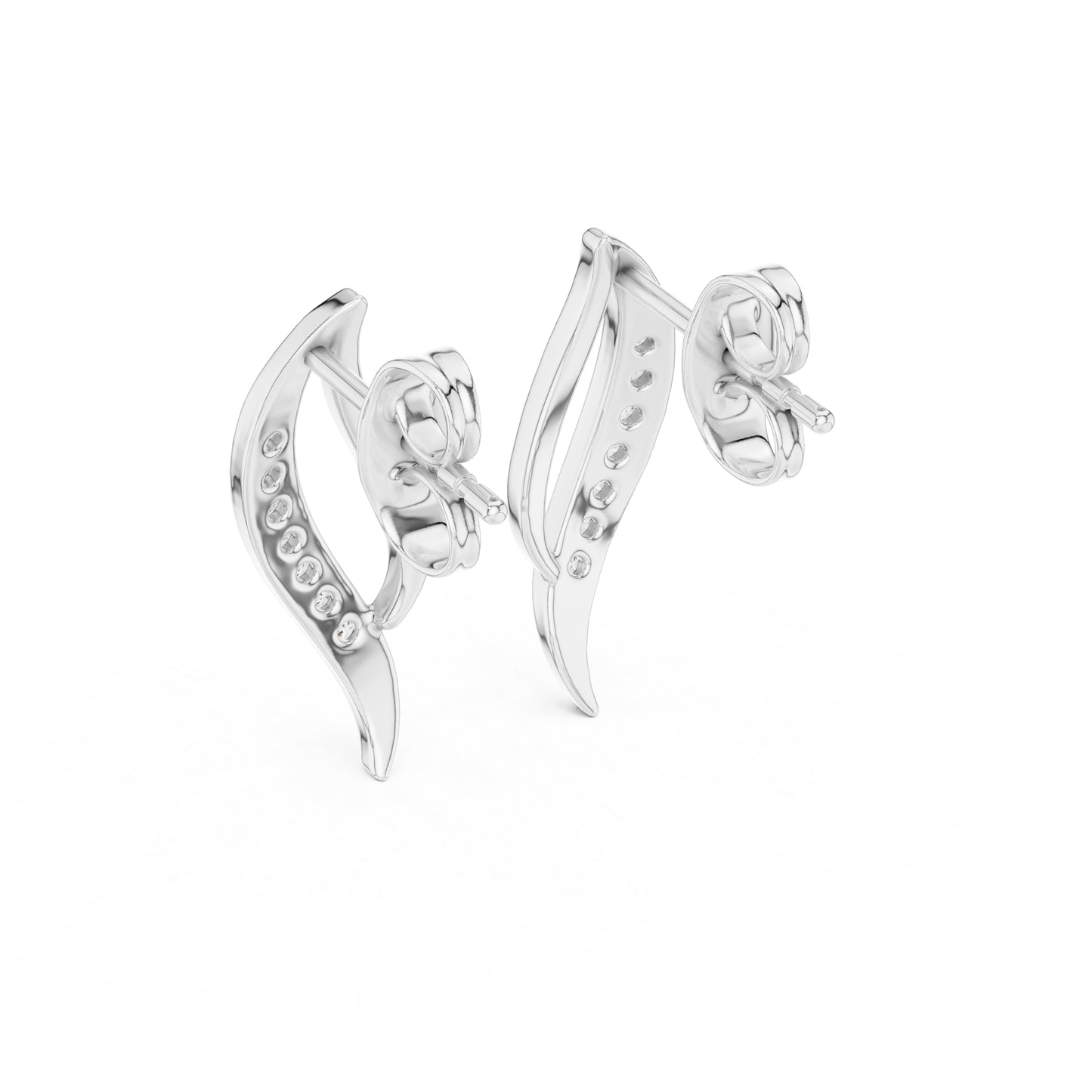 14K Rose Gold Round Lab-Grown Diamond Drop Earrings for Women | Wedding Wear | Pure Carat
