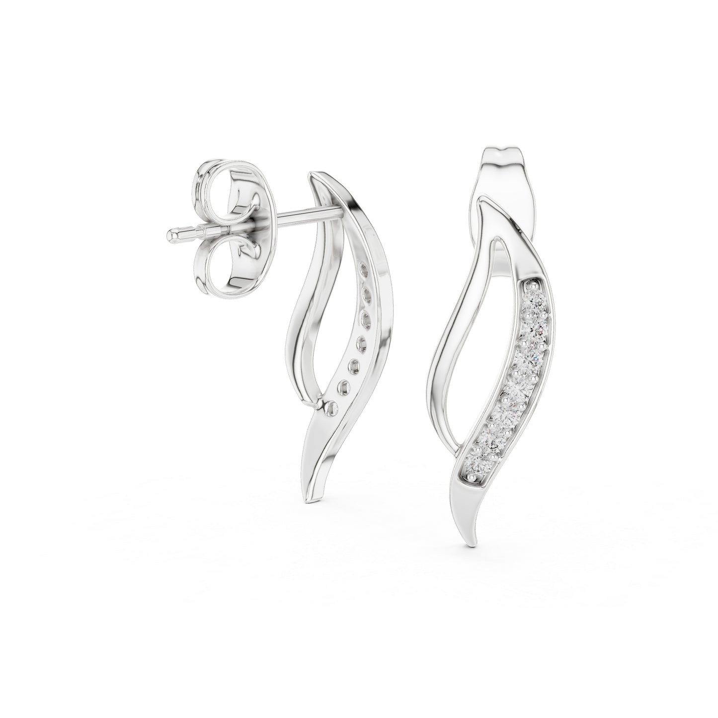 14K Rose Gold Round Lab-Grown Diamond Drop Earrings for Women | Wedding Wear | Pure Carat
