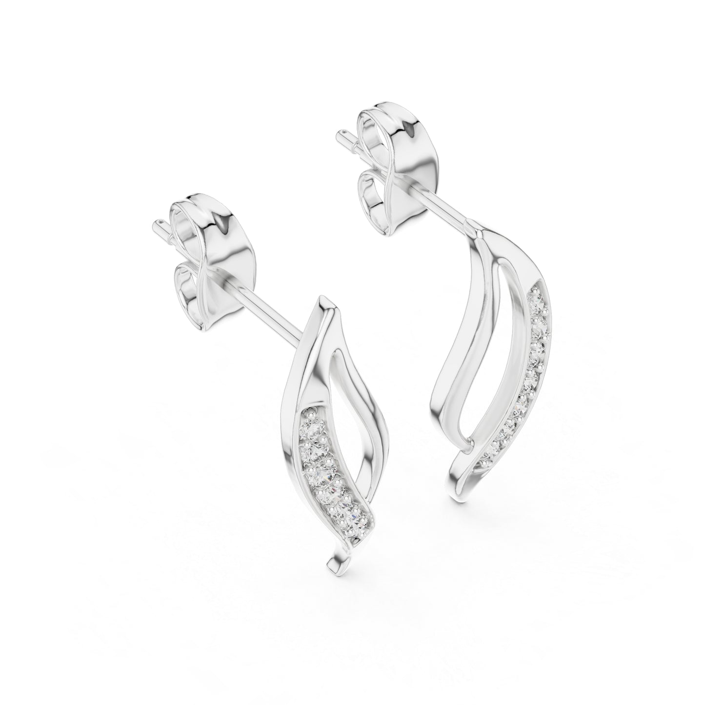 14K Rose Gold Round Lab-Grown Diamond Drop Earrings for Women | Wedding Wear | Pure Carat