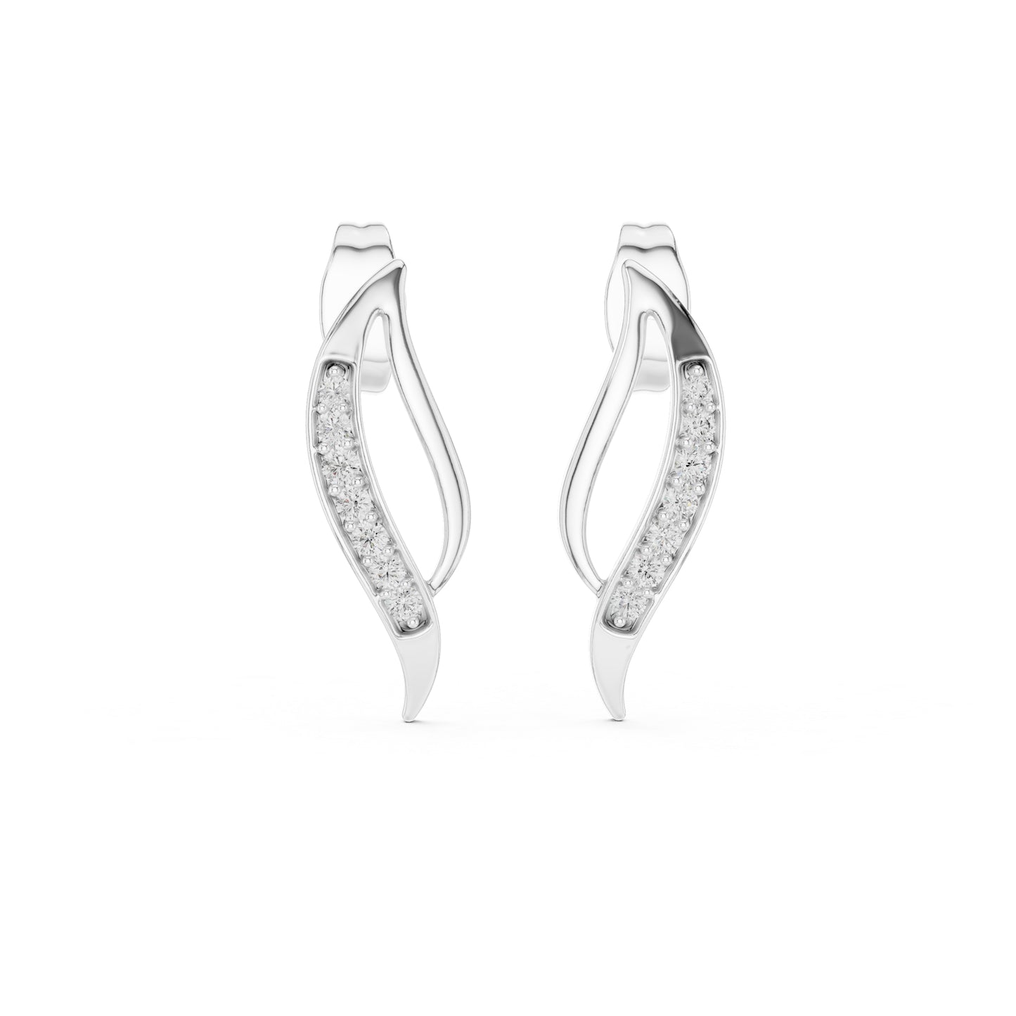 14K Rose Gold Round Lab-Grown Diamond Drop Earrings for Women | Wedding Wear | Pure Carat