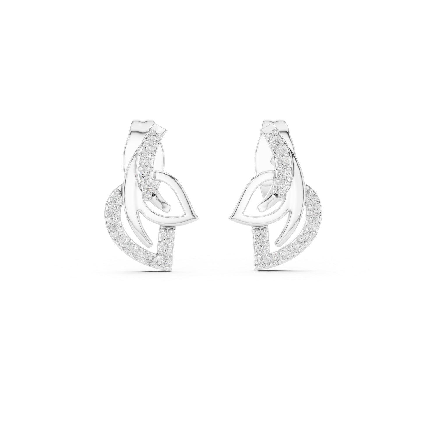 18K Yellow Gold Round Lab-Grown Diamond Drop Earrings for Women | Anniversary Gift | Pure Carat