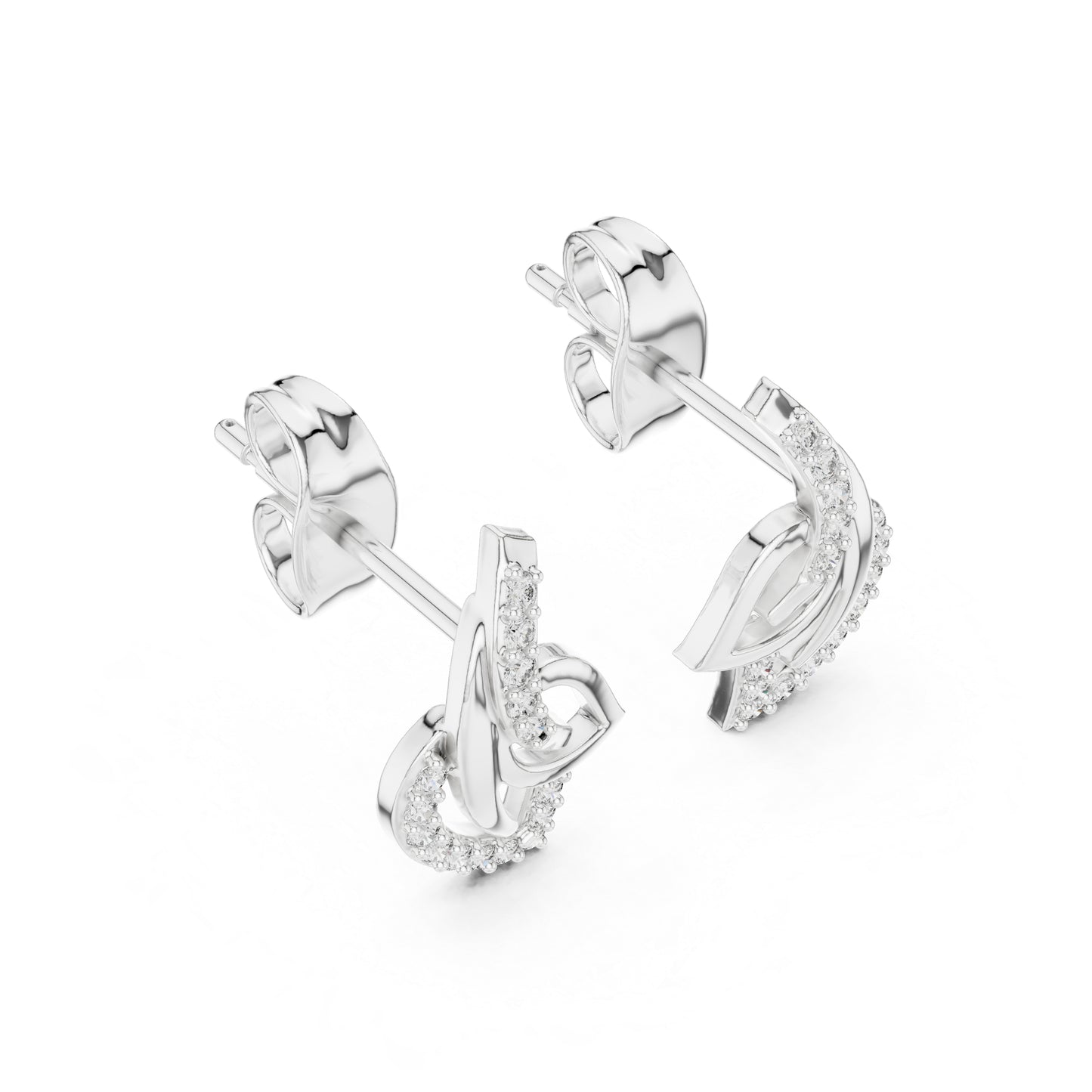 18K Yellow Gold Round Lab-Grown Diamond Drop Earrings for Women | Anniversary Gift | Pure Carat