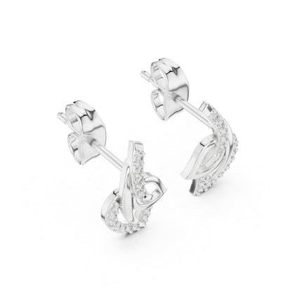 18K Yellow Gold Round Lab-Grown Diamond Drop Earrings for Women | Anniversary Gift | Pure Carat