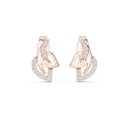 18K Yellow Gold Round Lab-Grown Diamond Drop Earrings for Women | Anniversary Gift | Pure Carat