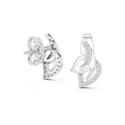 18K Yellow Gold Round Lab-Grown Diamond Drop Earrings for Women | Anniversary Gift | Pure Carat