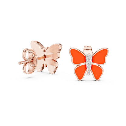14K Yellow Gold Round Lab-Grown Diamond Earrings for Women | Party Wear | Pure Carat