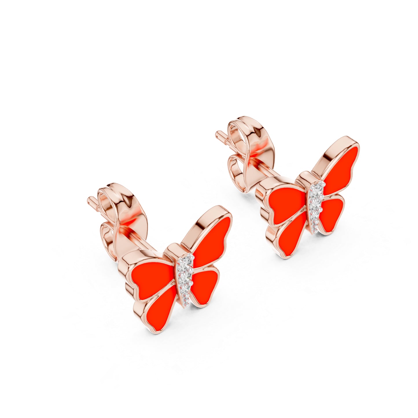 14K Yellow Gold Round Lab-Grown Diamond Earrings for Women | Party Wear | Pure Carat