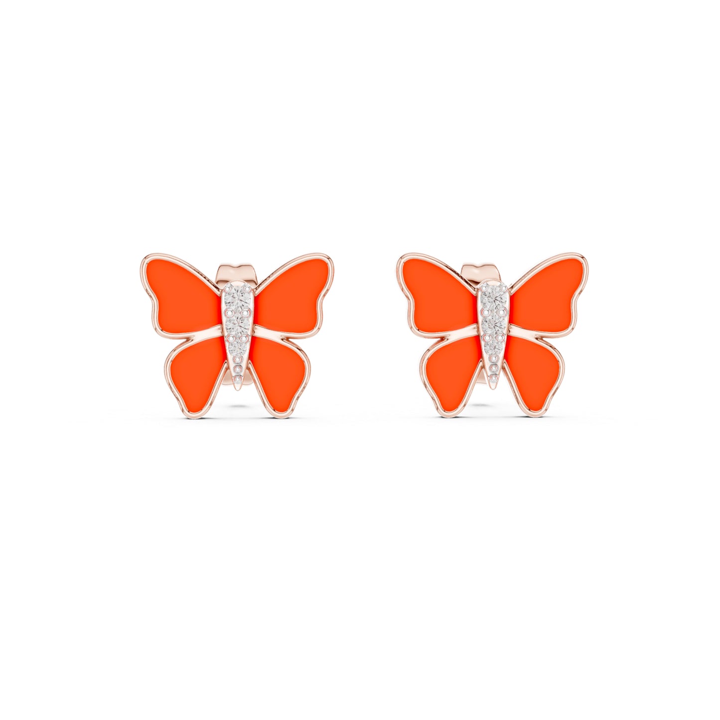 14K Yellow Gold Round Lab-Grown Diamond Earrings for Women | Party Wear | Pure Carat