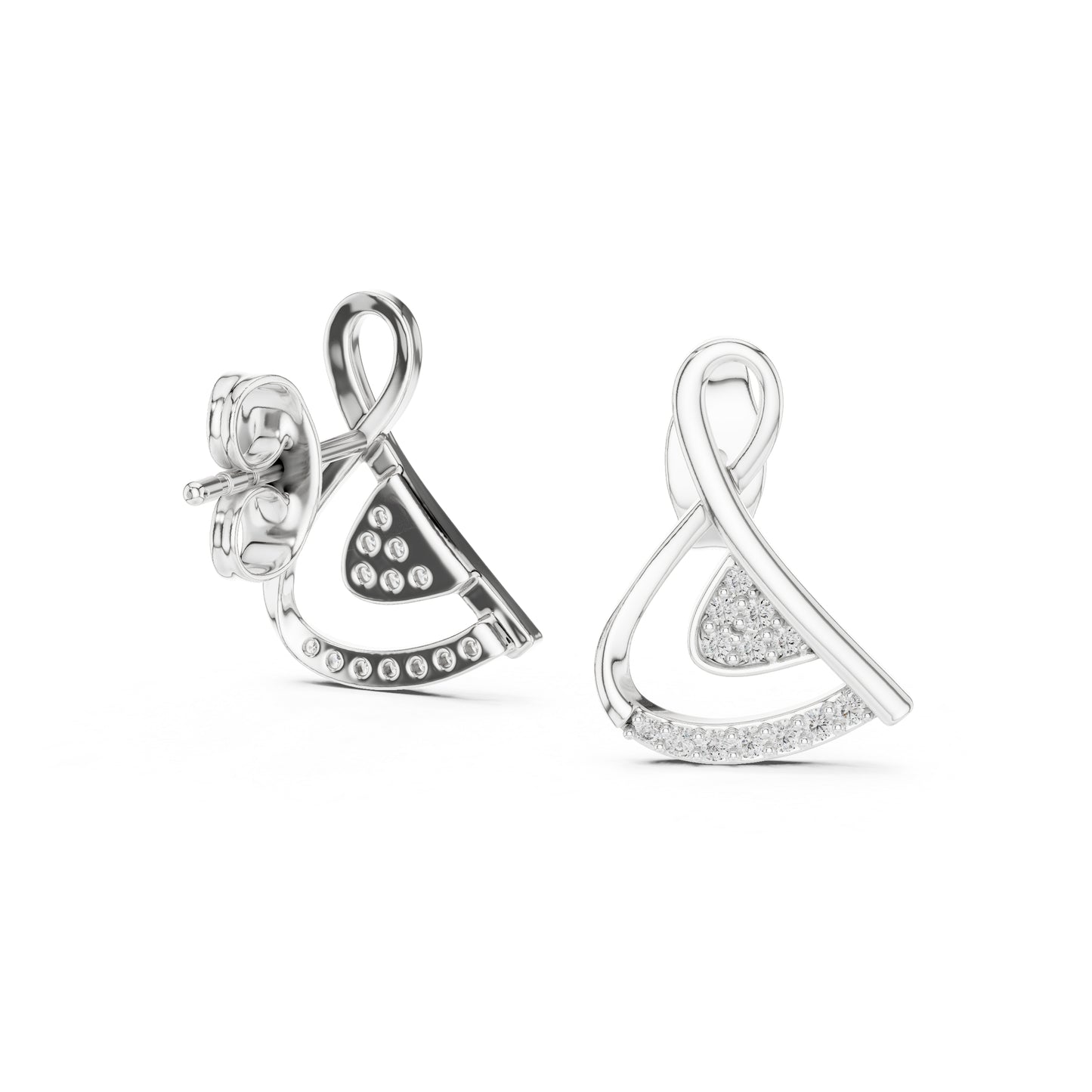 14K Yellow Gold Round Lab-Grown Diamond Earrings for Women | Anniversary Gift | Pure Carat