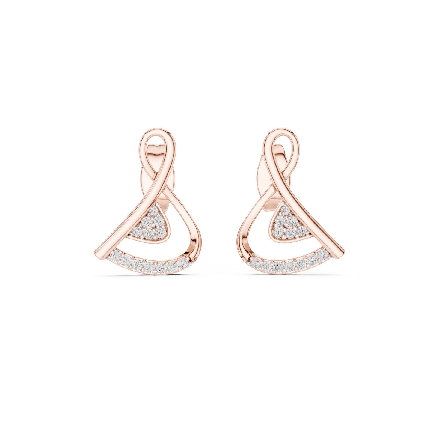 14K Yellow Gold Round Lab-Grown Diamond Earrings for Women | Anniversary Gift | Pure Carat